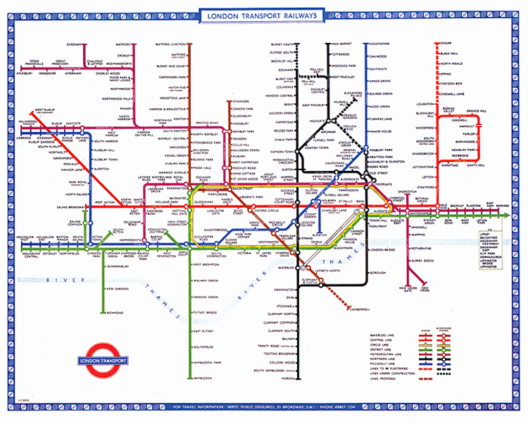 london underground tube map. London Underground Map