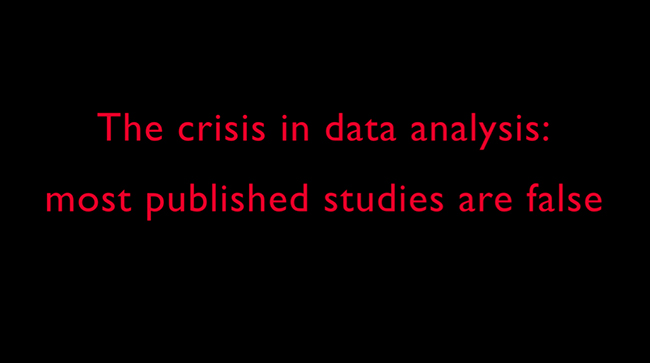 The crisis in data analysis