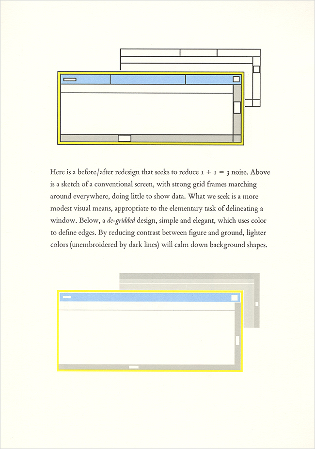 Edward Tufte Visual Design User Interface booklet